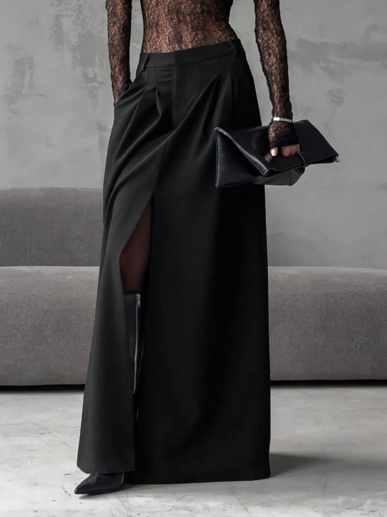 Slit Maxi Skirt