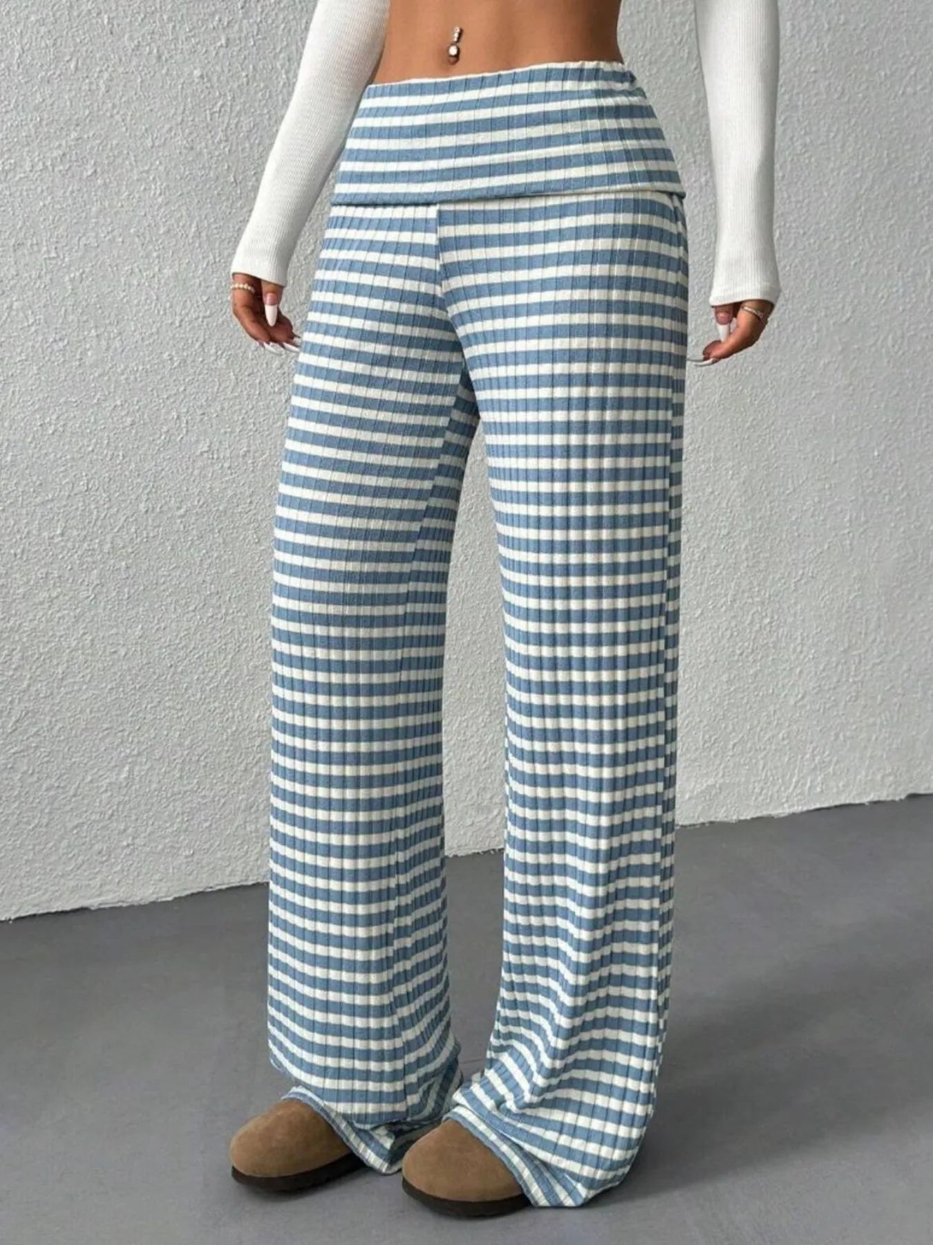 Striped Wide Leg Pants
