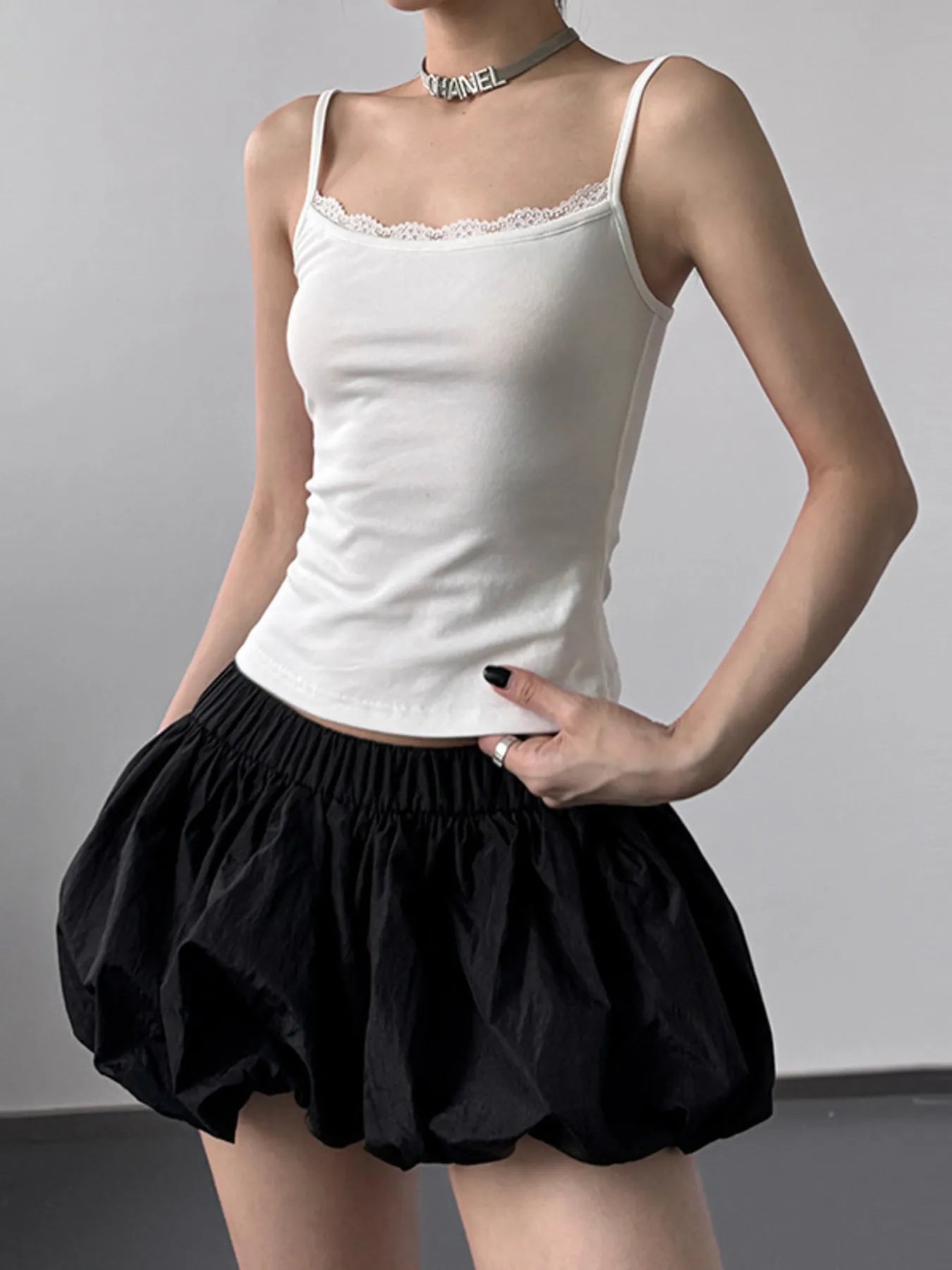 Lace Trim Cami Top