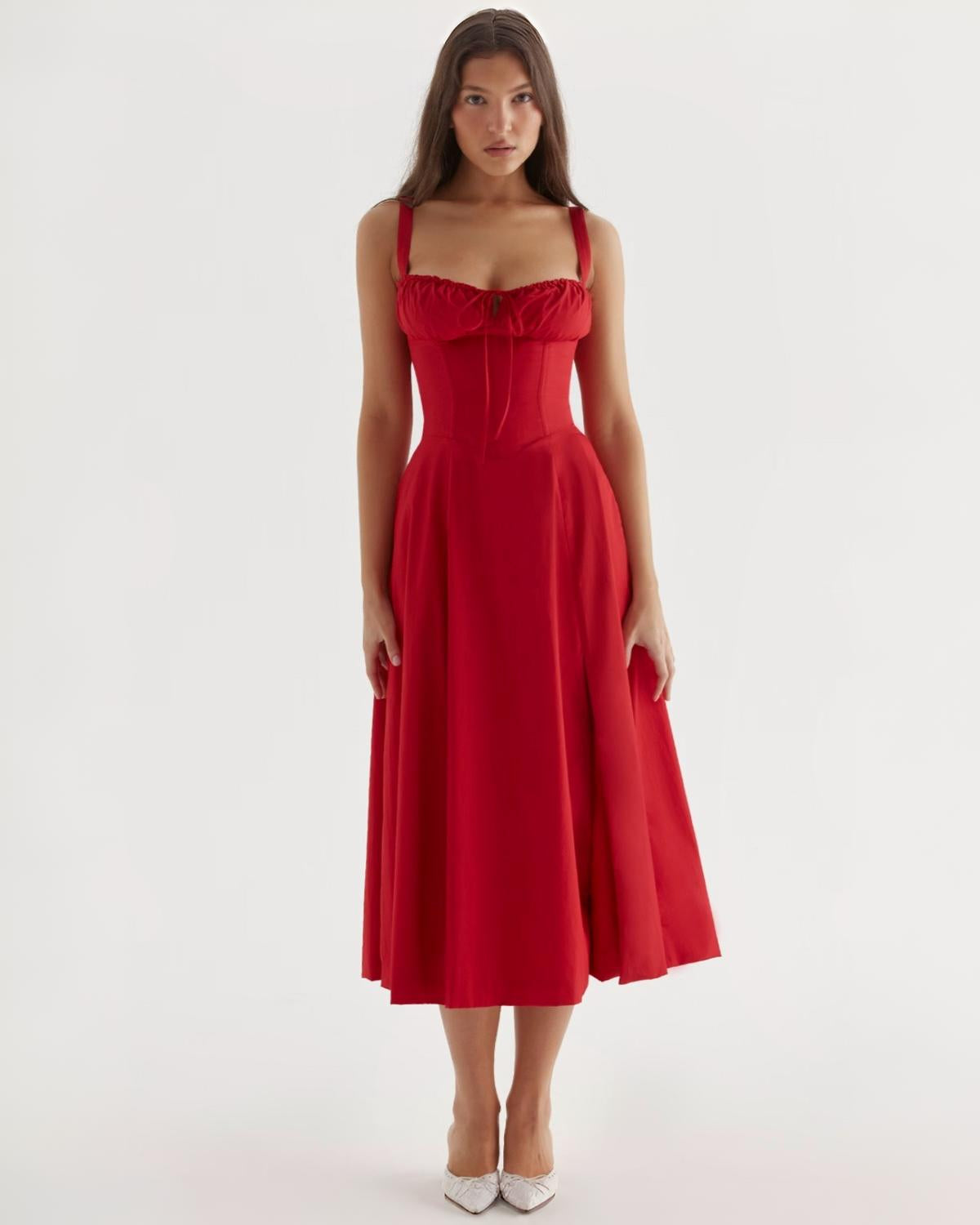 Katrine – Midi Kjole