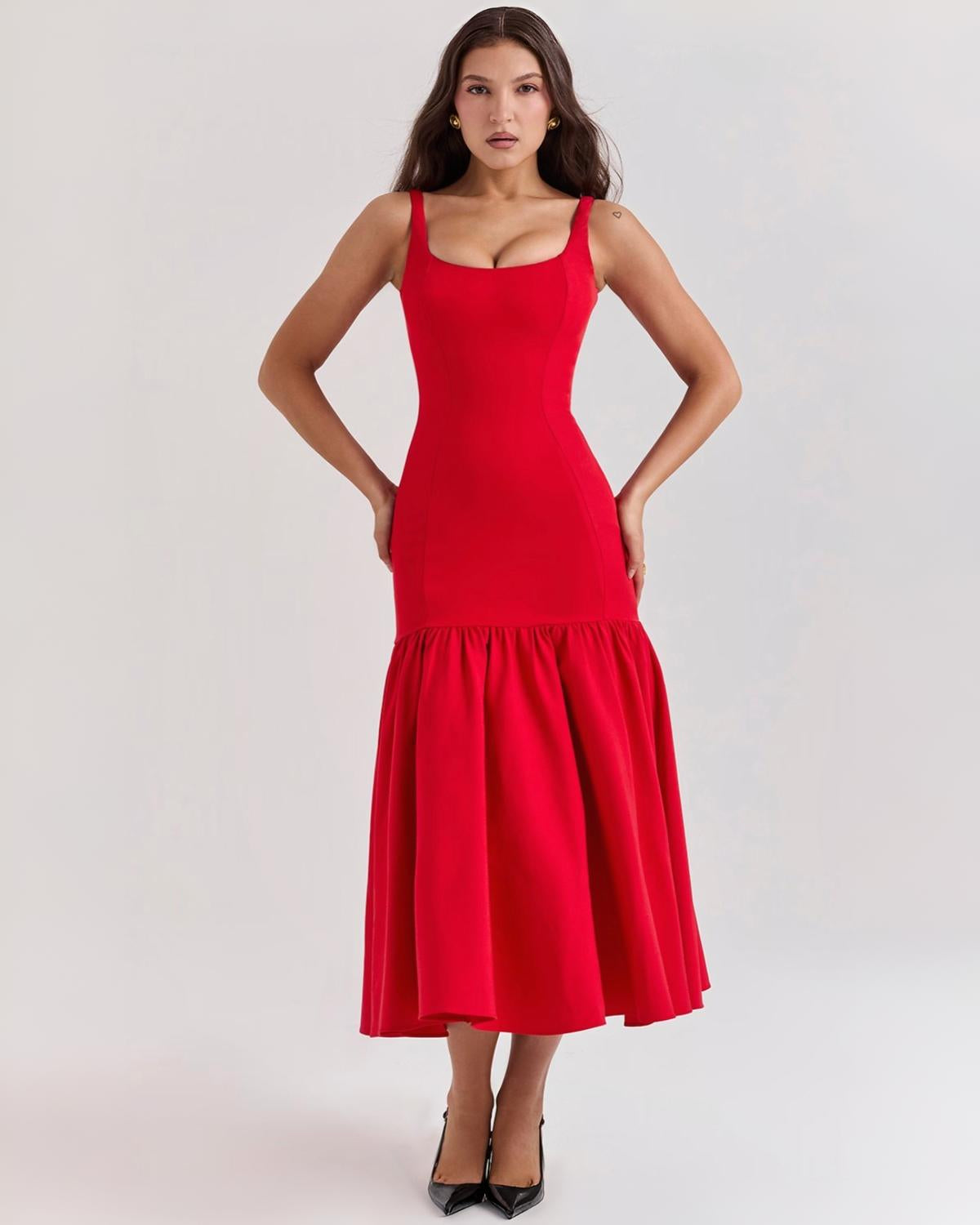 Thea – Midi Kjole