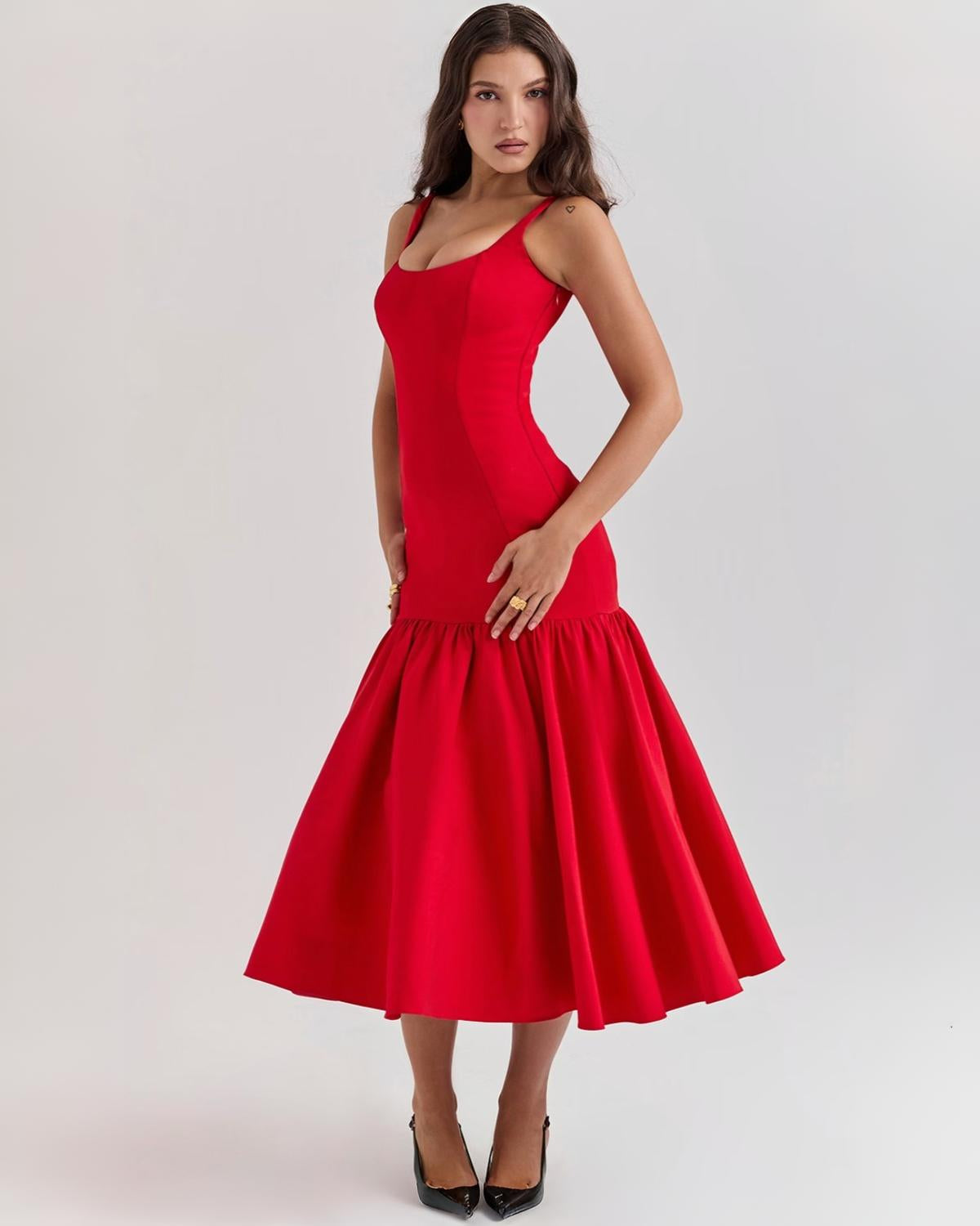 Thea – Midi Kjole